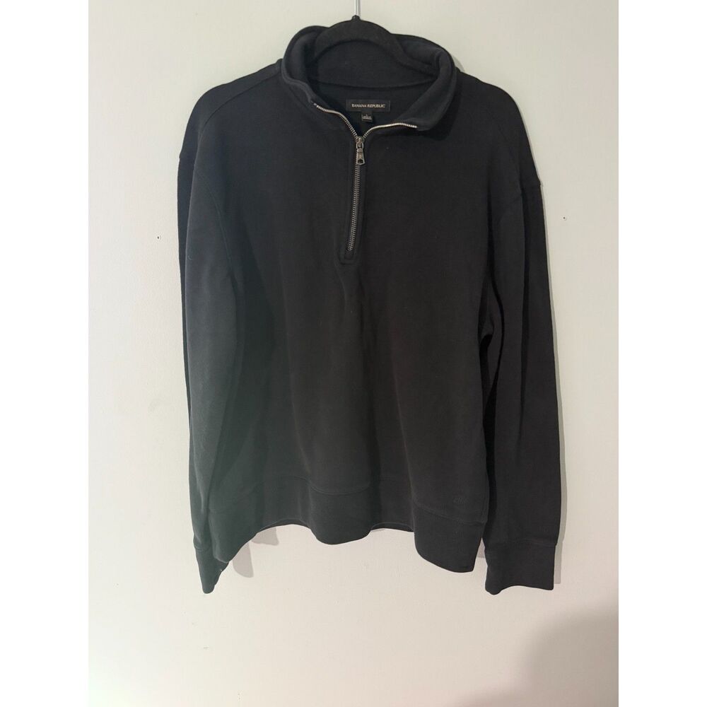 Banana Republic Black Women's Quarter-Zip Pullover – Clean Girl Aesthetic